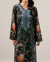 Limelight Black Satin Suit (2 pcs)- Pakistani Winter Dress
