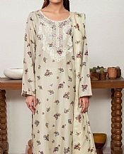 Limelight Ivory Khaddar Suit- Pakistani Winter Dress
