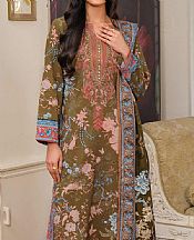 Limelight Olive Khaddar Suit- Pakistani Winter Dress
