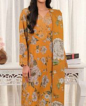Limelight Orange Khaddar Suit- Pakistani Winter Dress