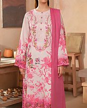 Limelight Off White/Pink Satin Suit- Pakistani Winter Clothing