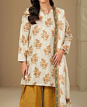 Limelight Off White Khaddar Suit- Pakistani Winter Clothing