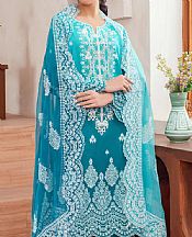 Turquoise Lawn Suit