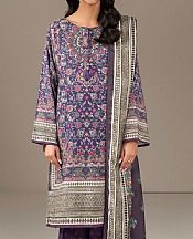 Limelight Indigo Khaddar Suit- Pakistani Winter Dress