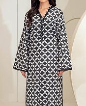 Black/Off White Lawn Suit (2 Pcs)