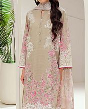 Beige Lawn Suit (2 Pcs)