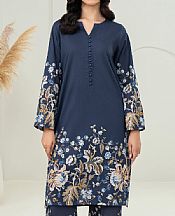 Navy Blue Lawn Suit (2 Pcs)