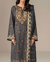Limelight Cadet Grey Khaddar Suit- Pakistani Winter Clothing