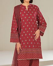 Limelight Dull Red Lawn Suit- Pakistani Designer Lawn Suits