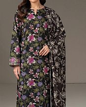 Limelight Black Khaddar Suit- Pakistani Winter Clothing