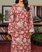 Limelight Brick Red Khaddar Suit (2 pcs)- Pakistani Winter Clothing