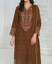 Limelight Brown Khaddar Suit- Pakistani Winter Clothing