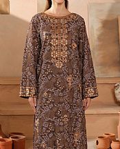 Limelight Brown Khaddar Suit (2 pcs)- Pakistani Winter Dress