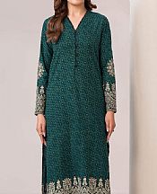 Limelight Green Khaddar Kurti- Pakistani Winter Clothing