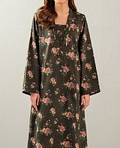 Limelight Lisbon Brown Khaddar Kurti- Pakistani Winter Clothing