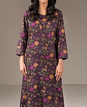 Limelight Plum Khaddar Kurti- Pakistani Winter Dress