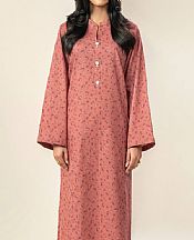 Limelight Light Coral Khaddar Kurti- Pakistani Winter Clothing