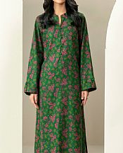 Limelight Green Khaddar Kurti- Pakistani Winter Clothing
