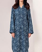 Limelight Pickled Bluewood Khaddar Kurti- Pakistani Winter Clothing