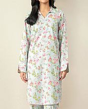Limelight Light Blue Khaddar Kurti- Pakistani Winter Clothing