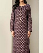 Limelight Purple Khaddar Kurti- Pakistani Winter Clothing