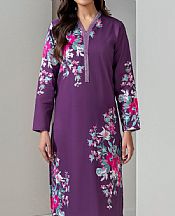 Limelight Grape Purple Khaddar Kurti- Pakistani Winter Clothing