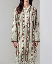 Limelight Sage/Off White Khaddar Suit (2 pcs)- Pakistani Winter Dress