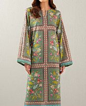 Limelight Green Khaddar Suit (2 pcs)- Pakistani Winter Dress