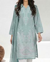 Turquoise Lawn Suit (2 Pcs)