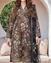 Limelight Brown Lawn Suit- Pakistani Lawn Dress