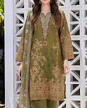 Limelight Olive Lawn Suit- Pakistani Designer Lawn Suits
