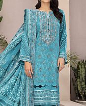 Lsm Turquoise Blue Pashmina Suit- Pakistani Winter Clothing