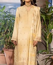 Lsm Sand Gold Slub Suit- Pakistani Winter Dress