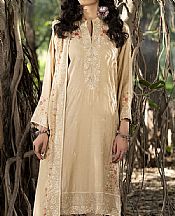 Lsm Beige Cashmi Wool Suit- Pakistani Winter Dress