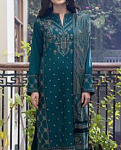 Lsm Teal Slub Suit- Pakistani Winter Clothing