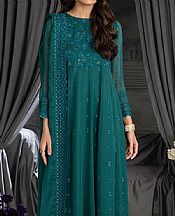 Lsm Emerald Green Chiffon Suit- Pakistani Chiffon Dress