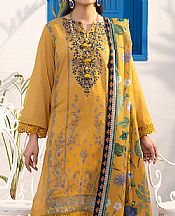 Lsm Mustard Lawn Suit- Pakistani Lawn Dress
