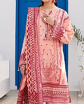 Lsm Rose Pink Lawn Suit- Pakistani Designer Lawn Suits