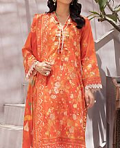 Sunrise Orange Lawn Suit