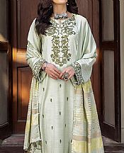 Lsm Mine Green Slub Suit- Pakistani Winter Dress