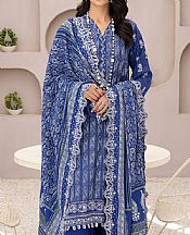 Lapis Blue Pashmina Suit