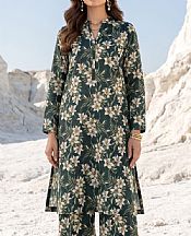 Gable Green/Off White Lawn Suit (2 pcs)