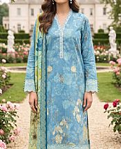 Moonstone Blue Lawn Suit