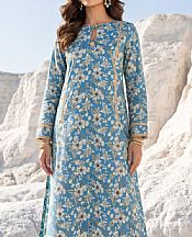Dull Blue Lawn Suit (2 pcs)