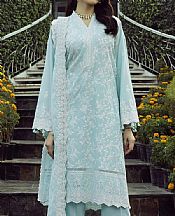 Lsm Pale Blue Lawn Suit- Pakistani Lawn Dress