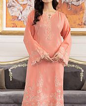 Lsm Peach Lawn Suit (2 pcs)- Pakistani Lawn Dress