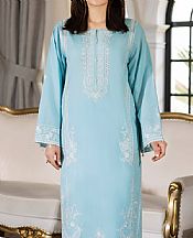Lsm Sky Blue Lawn Suit (2 pcs)- Pakistani Lawn Dress