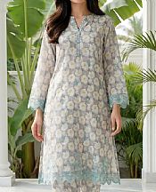 Lsm Light Grey Lawn Suit (2 pcs)- Pakistani Designer Lawn Suits