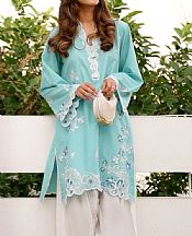 Lsm Turquoise Lawn Suit (2 pcs)- Pakistani Lawn Dress