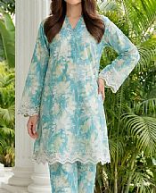 Lsm Aqua Lawn Suit (2 pcs)- Pakistani Lawn Dress
